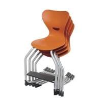 Chaise Repose-pieds réglable EWF3 | Coque Polypropylène | Mobilier Scolaire et de Bureau