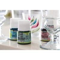 Flacon 45ml peinture Vitrea 160 brillante pour verre ROSE BENGALE - PÉBÉO