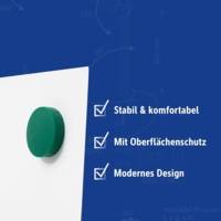 Lot de 4 Aimants Solid Ø 32 mm, 0,8 kg puissance Vert