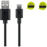 Câble de Chargement et de Synchronisation USB-A > USB-C 10 cm Noir