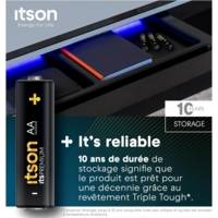 Pack de 4 Piles Alcalines LR6/AA 1,5V itsPREMIUM