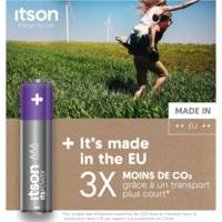 Pack de 4 Piles Alcalines LR03/AAA 1,5V ItsPOWER