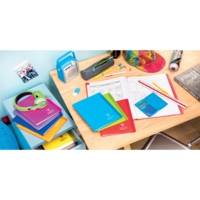 Cahier Piqué Koverbook 24x32cm 96 p Grands Carreaux Couv PP Transparent - Bleu marine - CLAIREFONTAINE