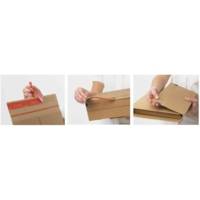 Pochette d'expédition carton ondulé marron, A4 21,5 x 30 cm H 5cm