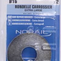 Rondelle carrossier plate en acier zingué M16 - Gedimat - NORAIL