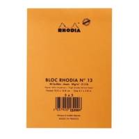 Bloc Agrafé N°13 10,5x14,8 cm 80 Feuilles Petits Carreaux 5x5 80g - Orange