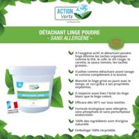 Seau 2 kg Action verte détachant linge poudre Ecocert - NOUVEAU