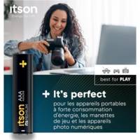 Pack de 10 Piles Alcalines LR03/AAA 1,5V itsPREMIUM