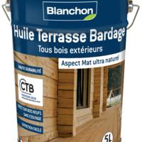 Huile terrasse bardage bois naturel - Gedimat - BLANCHON