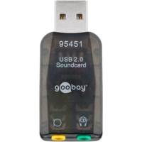 Carte son USB 2.0 Transparente Pour connxion de micro et Casque