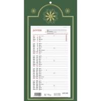 Calendrier mural mensuel 16 x 33 cm  12 Feuilles coloris aléatoire