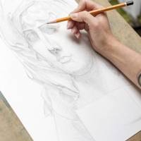 Ramette de  50 feuille de papier dessins/croquis 200g A3 Blanc