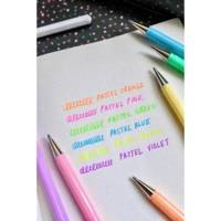 Pochette de 6 Rollers encre gel Hybrid Milky K108P Assortis pastel