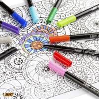 Lot de 6 Stylos feutre à pointe fine 0.4mm Couleurs Pastel Assorties - BIC