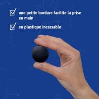 Lot de 4 Aimant Solid Ø 38 mm 1,5 kg Puissance Noir