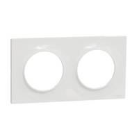 Plaque de finition 1 poste blanc 9003 ODACE STYL - Gedimat - SCHNEIDER ELECTRIC