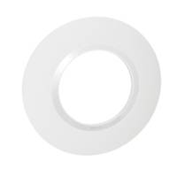 Plaque ronde DOOXIE 1 poste blanc avec effet chrome - Gedimat - LEGRAND