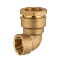 Coude tube polyéthylène laiton - femelle ø20 x 27 mm - Gedimat - NOYON ET THIEBAULT