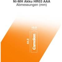 Pack de 4 Accu AAA Micro 1000mAH