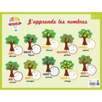 Ardoise rigide effaçable à sec "Chiffres & Calculs Médium" 32 x 42 cm