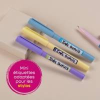 Sachet de 30 étiquettes stylos jaune/orange Avery