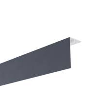 Profilé d'angle extérieur alu rouge basque - 90x50mm 3m - Gedimat - MEP