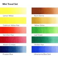 Mini boîte aquarelle de voyage - 10 couleurs