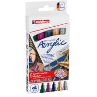 Marqueur acrylique moyen 5100 set de 5 Assortis festifs 2-3 mm