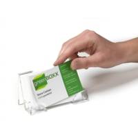 Porte Cartes Simple Acrylique pour 50 Cartes Largeur Maxi 100 mm Transparent - DURABLE