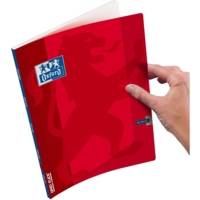 Cahier OPENFLEX agrafé 24 x 32 cm 96 pages grands carreaux 90g rouge