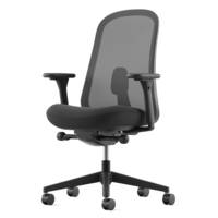 Fauteuil Lino dossier suspension graphite Herman MILLER avec accoudoirs