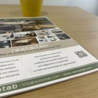 Plateau de table Ø70cm Chene Miel - RestooTab