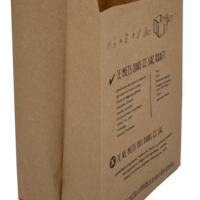 Sacs kraft - Collecte biodéchets - 10L - Carton de 300 sacs