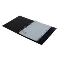 Intercalaires imprimés numériques PP recyclé gris - 12 positions - A4 - Gris