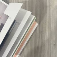 Mange-debout pied blanc 60x60cm bois tages - intérieur - RestooTab