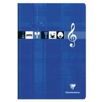 Cahier Musique & Chant piqué A4 96 pages grands carreaux Couleur aléatoire - CLAIREFONTAINE