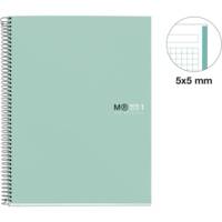 Carnet A4 NB1 80 Feuilles 90g Quadrillées Couverture Rigide AQUA MR