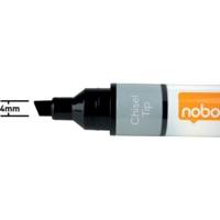 Lot de 10 Marqueurs Effaçables à Sec Liquid Ink Tableau Blanc Pointe Biseautée 4mm - NOBO