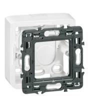 Cadre MOSAIC 4 modules montage horizontal blanc profondeur 40mm - Gedimat - LEGRAND
