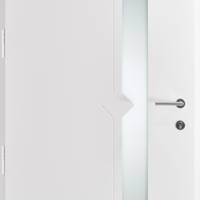 Porte d'entrée alu LINE6 gris dormant 77 mm - 215 x 90 cm - Gedimat - ZILTEN