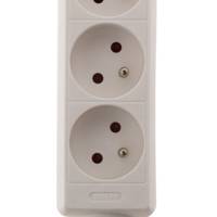 Bloc multiprises standard sans interrupteur blanc 4x16A 1m - Gedimat - ZENITECH