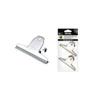 Lot de 2 pinces Spring clip 100 mm argent