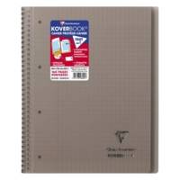 Cahier Koverbook Spirale polypro 22,5x29,7cm 160p séyès perfo. 4 trous coloris aléatoire
