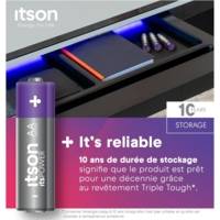Pack de 10 Piles Alcalines LR6/AA 1,5V ItsPOWER