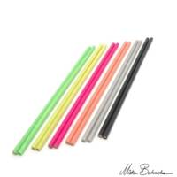 Paire de Baguette DEVIL pour Diabolo 49cm Diam 12mm Silicone Blanc