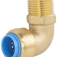 Coude TOUTPUSH - mâle 15 x 21 mm - Gedimat - NOYON ET THIEBAULT