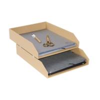 Lot de 2 corbeilles à courrier OfficeByMe - Beige