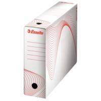 Boîte d'archivage BOXY carton 25 x 35 cm Dos de 80 mm Blanc