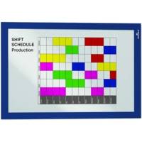 Sachet 2 Pochettes d'Affichage Adhésive DURAFRAME® A4 bleu fonce