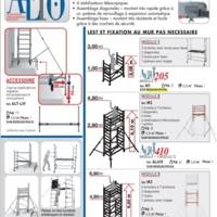 Echafaudage ALTO PRO h.travail - Gedimat